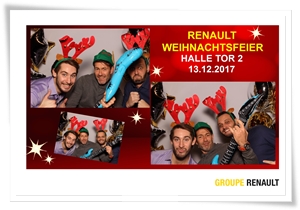Photobooth mit Sofortdruck Weihnachtsfeier Renault