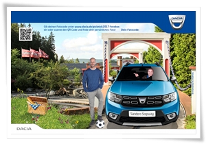 Foto BlueBox mit Sofortdruck für Dacia Picknick 2017