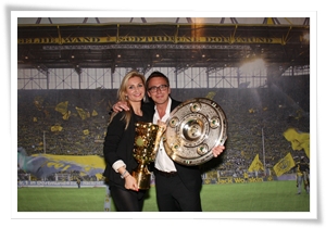 Fotoaktion mit Sofortdruck für den BVB Meisterfeier 2012