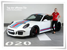 Fotoaktion mit Sofortdruck für Porsche