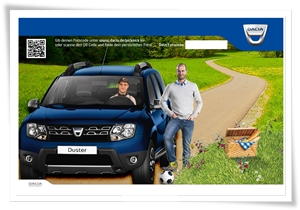 Foto BlueBox mit Sofortdruck für Dacia