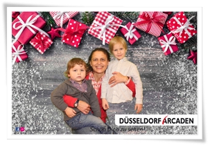 Foto BlueBox mit Sofortdruck für die Düsseldorf Arcaden Weihnachten 2015
