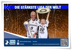Foto BlueBox AKtion mit Sofortdruck für die Handball Bundesliga